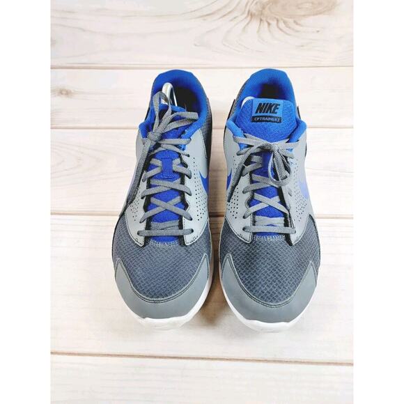 Nike Men's CP Trainer2 - Cool Grey/Game Royal/White-Black Sneakers Size US 13 - Picture 3 of 16